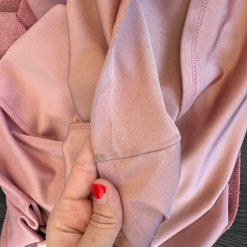 Delfi collective pink halter neck sparkly sz 6 - Picture 8 of 8